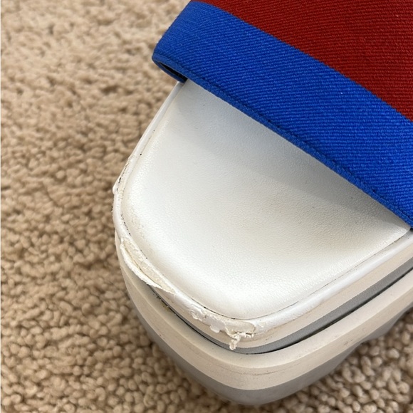 Stella Mccartney Womens Striped Platform Strap Sandals - Picture 3 of 5